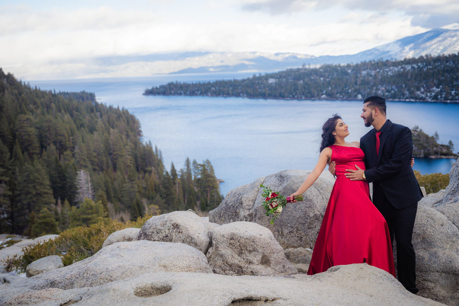 Emerald Bay Tahoe elopement photography