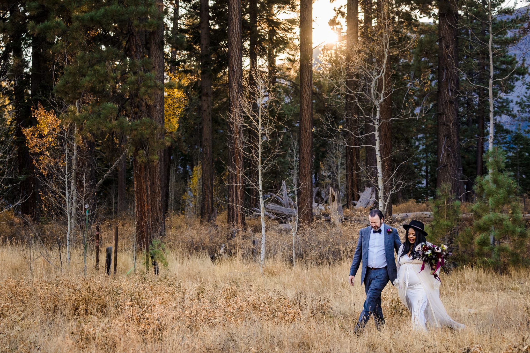 Autumn elopement and wedding ideas for Lake Tahoe