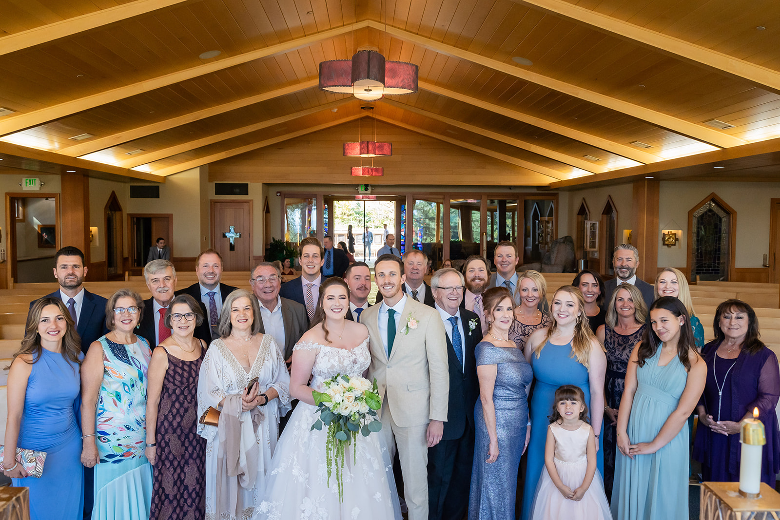 Elegant Catholic wedding ceremony in Lake Tahoe
