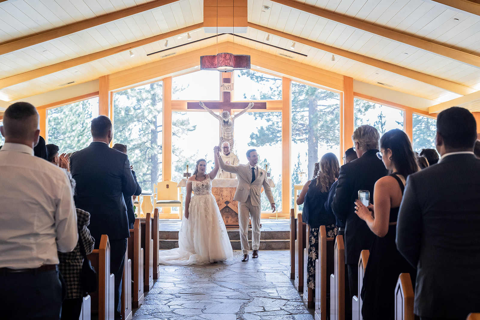 Groom portrait before St. Francis of Assisi wedding ceremony